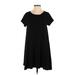 Old Navy Casual Dress - Mini Scoop Neck Short sleeves: Black Print Dresses - Women's Size Small