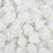 100 Pack White Artificial Flowers Bulk Stemless Fake Foam Roses for Wedding Decorations Bouquets (1.38 in)