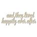 Unfinished Wood Happily Ever After Shape - Word Craft - up to 36 18 / 1/4