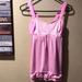 Lululemon Athletica Tops | Lululemon Athletica Rest Less Pink Tank Top | Color: Pink/White | Size: 6