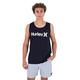 Hurley Herren Everyday One and Only Solid Tank Tshirt, schwarz, S