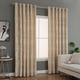 Prime Linens Curtains for Living Room Ring Top Jacquard Curtains Fully Lined Modern Panels Eyelet Curtains for Bedroom with 2 Free Tie Backs (Beige, W 66" x L 54")