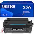 55A CE255A Toner Cartridge Compatible for HP 55X CE255AD CE255X LaserJet Enterprise P3015DN P3015D Pro 500 MFP M521 M521DN M521DW M525 M525F M525DN M525C P3015X P3016 P3011 (Black, 1-Pack)