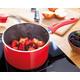 Judge Radiant, 20cm Saucepan, 2.2L, Non-Stick, Red