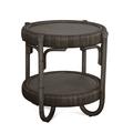 Braxton Culler Willow Creek End Table w/ Storage Rattan/Wicker in Gray | 24 H x 25 W x 25 D in | Wayfair 1024-022/PEARLGREY