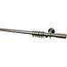 Red Barrel Studio® Silver Single Curtain Rod Metal in Gray | 1.1 H x 63 W x 2 D in | Wayfair B7B039E5ED65450E8C7950988F8DE3EF