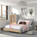 Red Barrel Studio® Ronessa Tufted Platform Bed Upholstered/Linen in Gray | 40.9 H x 63 W x 88 D in | Wayfair D1F3AED350C34EDB854DA867C40A963D
