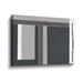 Ebern Designs Blocks II by Stellar Design Studio - Minimalistic on Canvas in Black/Gray | 8 H x 12 W x 2 D in | Wayfair