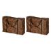 Uxcell Outdoor Chair Storage Bag Waterproof Folding Chair Carry Bag Cover Carrying Case Brown 2 Pack