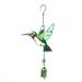 Witch Wind Chimes Door Hanger Garden Metal Stained Glass Hanging For Your Own Patio Porch Garden And Backyard Hummingbird