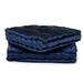 REDEARTH Velvet Floor Pillows-Premium Rayon Cotton Velvet Washable Plush Extra Soft Square seat Cushion with Handle for Dining Patio Office Outdoor Hardwood Floor 18x18x4; Nautical Pack of 2