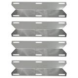 4-Pack BBQ Grill Heat Shield Plate Tent Replacement Parts for Presidents Choice 720-0522CAN - Compatible Barbeque Stainless Steel Flame Tamer Flavorizer Bar Vaporizer Bar Burner Cover 15