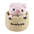xiuh mengmeng head pig resin creative and personalized decorationative yellow