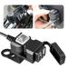 UDIYO 12-24V/9-90V Motorcycle USB Phone Charger Waterproof Fast Charging Quick Disconnect SAE USB Adapter with Voltmeter ON/Off Switch&Fuse for Phone Tablet.