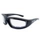 Epoch Eyewear Foam Padded Motorcycle Sunglasses Riding Glasses Z87+ Safety Glasses (Black-Clear)