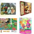 Assorted Puzzles 4 Pack Bundle: Vintage 1990s Golden 550 Piece Puzzle Dolls and Blocks 1993 The Fraser Collection Country Cat 520 Piece Puzzle Comic Relief Puzzle - 300 Oversized Pieces - Just Marri