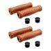 2X Pair Vintage leather bicycle Grips Grips trekking handlebars Cover Colour: Brown