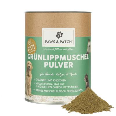 2x150g PAWS & PATCH Grünlippmuschelpulver Einzelfuttermittel Hund