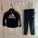 Adidas Matching Sets | Girls Black/Pink Adidas Track Suit | Color: Black/Pink | Size: 6xg