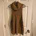 Free People Sweaters | Free People Women's Mixed Knit Cowl Neck Sleeveless Sweater Vest Dress Large | Color: Brown | Size: M