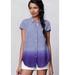 Anthropologie Tops | Anthropologie Holding Horses Gingham Blue/Purple Ombr Top | Color: Blue/Purple | Size: 2