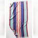 Anthropologie Bath | Anthropologie Jasper Stripe Velour Beach Towel- Blue | Color: Blue/Red | Size: Os