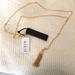 J. Crew Jewelry | J. Crew Tassel Long Necklace | Color: Gold/White | Size: Os