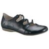 Riemchenballerina JOSEF SEIBEL "Fiona 04", Damen, Gr. 40, blau (dunkelblau), Leder, klassisch, Schuhe, Slipper, Sandale, Komfortschuh mit raffiniertem Gummizug
