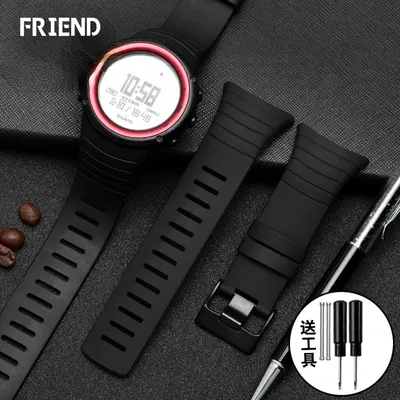 Bracelet de montre en silicone pour Suunto série Suunto Core sports de plein air 35mm