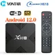 VONTAR-Boîtier Smart TV X98H Android 12 Allwinner H618 Façades Core Cortex A53 Prise en Charge