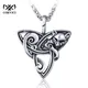 Collier pendentif en acier inoxydable pour homme noeud d'amour celtique Triskeles Punk PmotHip