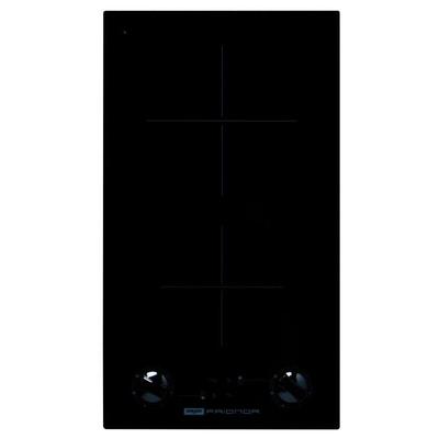 Nord Inox - Domino vitrocéramique noir en verre à manette, 29x51 cm