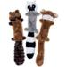 Zippypaws ZP987 Skinny Peltz Jungle Mix Dog Toy - Large - Pack of 3