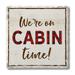 Counterart Absorbent Stone Coasters - Cabin Time - Set of 4 - 4x4x228