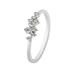 Kayannuo Rings for Women Easter Clearance 18K Gold Plated Diamond Ring With Nine Diamonds For Ladies Valentines Day Gifts