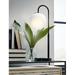 Signature Design by Ashley Walkford Metal USB Desk Lamp Glass/Metal in Black/White | 24.25 H x 7 W x 9.13 D in | Wayfair L206072