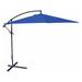 Arlmont & Co. 10-Ft Offset Cantilever Patio Umbrella w/ Royal Blue Canopy Shade, Spun Polyester | 84 H x 120 W x 0 D in | Wayfair