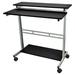 Inbox Zero Kamery Standing Desk Wood/Metal in Black/Brown/Gray | 46 H x 29 W x 40 D in | Wayfair A85D78CCCA44420AA3C92948B77F14D2