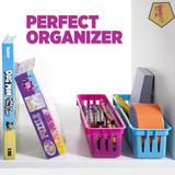 GN109 Classroom Pencil Organizer Pencil Basket Or Crayon Basket, Variety Colors (12 Pack) Plastic | 2.25 H x 9.5 W x 2.5 D in | Wayfair