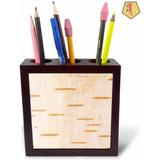 GN109 Birch Barch Pattern, Stanley Park, British Columbia-Paul Colangelo Tile Pen Holder, 5-Inch Wood in Brown/Pink | 5 H x 5 W x 1.66 D in | Wayfair