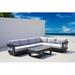 Latitude Run® Carmines 3 Piece Sectional Seating Group w/ Cushions Metal in Black | Outdoor Furniture | Wayfair 84CE985B7DBF4518979A2D3F4EB9E5BF