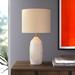 Wade Logan® Aubrionna Table Lamp Ceramic/Linen in White | 25 H x 13 W x 13 D in | Wayfair D15F7459F22E40C992B5F57CB8F2F20A