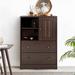 Winston Porter Jazariyah 1 - Door Accent Cabinet Wood in Brown | 36.2 H x 23.2 W x 14.2 D in | Wayfair A6278A3714AC4CCDA4DA9F27B1D6C4C9