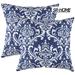 SR-HOME (Pack Of 2 Decorative Throw Pillow Covers Damask Accent 100% Cotton Cushion Shams Cases Cotton | 16 H x 16 W in | Wayfair SRHOMEc8ade78