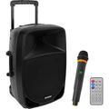 Pyle Pro PSBT125A Portable 2-Way 1200W PA Speaker and Microphone System PSBT125A