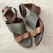 Anthropologie Shoes | Arricci Anthropologie Brown And Green Leather Sandals - Size 9 | Color: Brown/Green | Size: 9