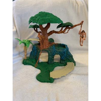 Disney Toys | 1999 Collectible Rare Disney Vintage Tarzan Jungle Treehouse Playset | Color: Red/Tan | Size: One Size