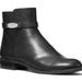 Michael Kors Shoes | Michael Kors Finley Black Flat Bootie Ankle Boots Shoes Flats 7, 11 New | Color: Black | Size: Various