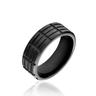 Bague Fabio Acier Noir