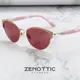 ZENOTTIC-Lunettes de soleil yeux de chat en acétate de métal pour femmes design tendance lunettes